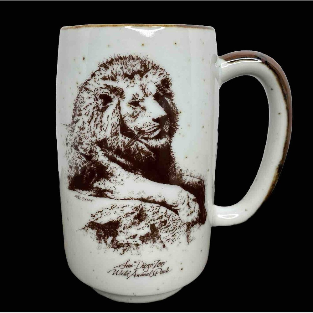 VTG San Diego Zoo Wild Animal Park "LION" Tall Coffee/Tea Mug